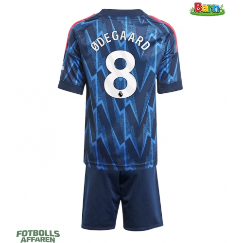 Arsenal Martin Odegaard #8 Bortaställ Barn 2025-26 Kortärmad (+ Korta byxor)